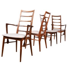 Vintage Set of 4 Koefoeds Hornslet Dining Chairs in Rosewood