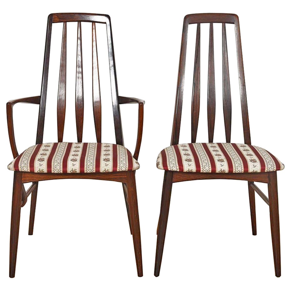Pair of Danish Rosewood Arm Chairs by Koefoeds Hornslet