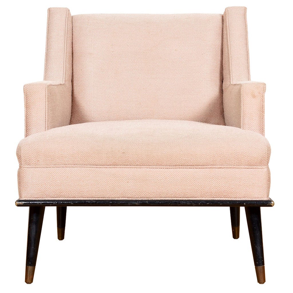 Mid-Century Modern Upholstered Club Chair by Milo Baughman for James, Inc