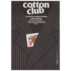Vintage Cotton Club 1984 Czech A3 Film Poster, Jan Weber