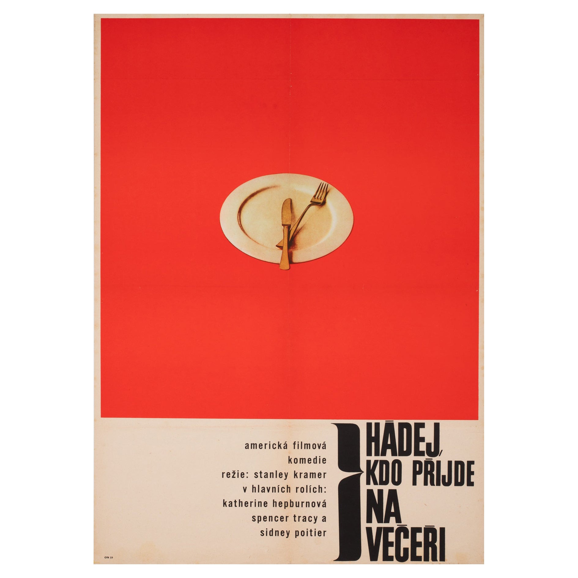 Guess whos Coming to Dinner 1967 Czech Film Movie Poster, Karel Vaca For  Sale at 1stDibs | guess the movie poster