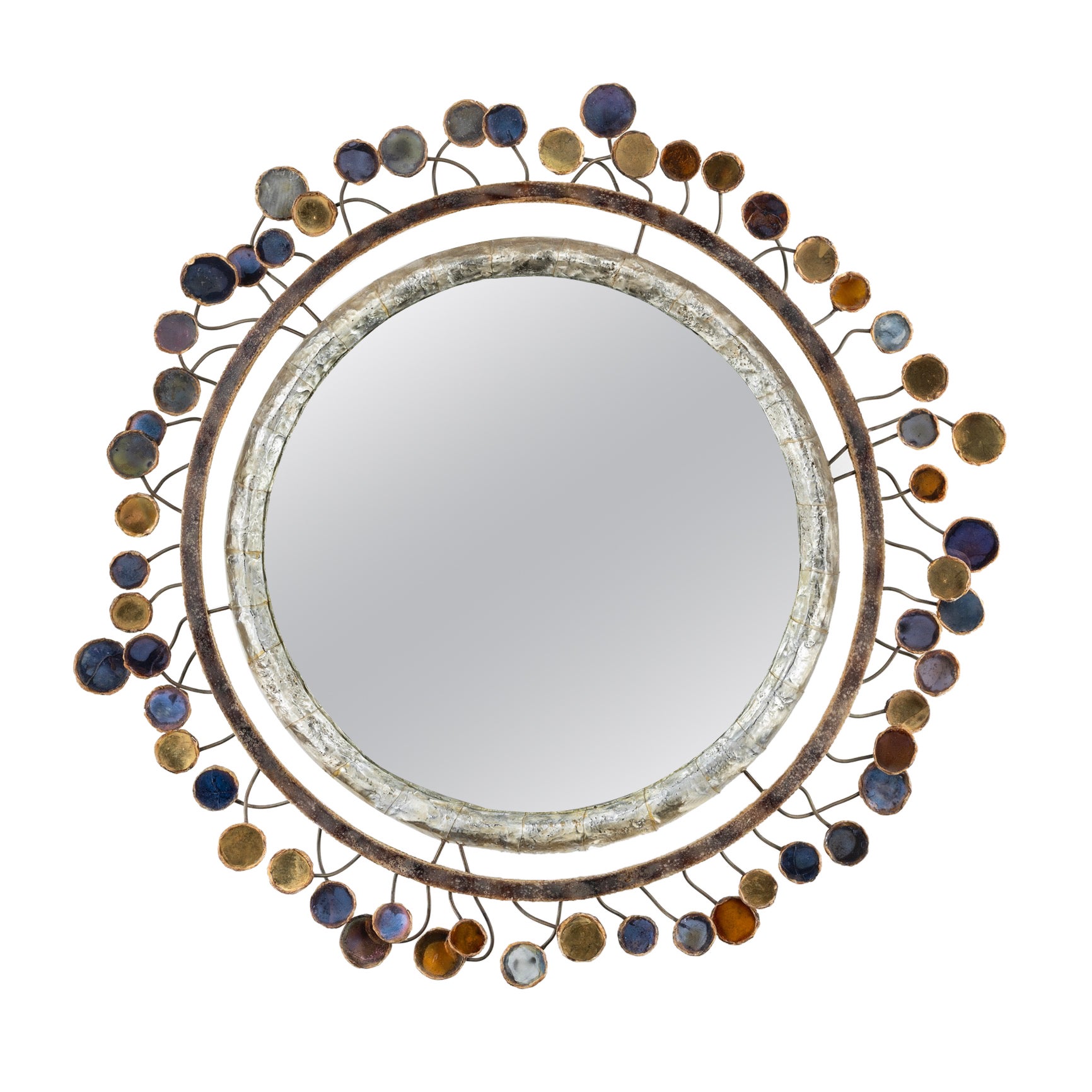 Sequins by Line Vautrin, Talosel Mirror For Sale