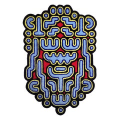 Tapisserie murale rouge primaire géométrique tribal Arcade Ecco 2 Las Animas