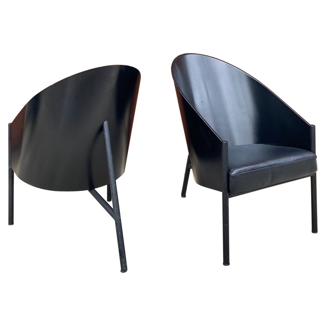 Pair of Philippe Starck Chairs, 1st Ed., Pratfall for Driade, Italy, 1984 For Sale