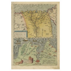 Antike Karte der Region um den Nile und der Stadt Carthage