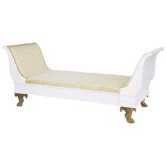 Early 20th Century Empire Revival Painted Scandinavian Daybed