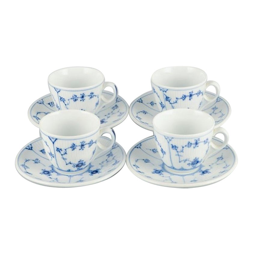 6 Tasses à Café Avec Soucoupes Florales - Porcelaine Bone China 90 Ml, Micro-ondes Et Lave-vaisselle, Décoration Printanière
