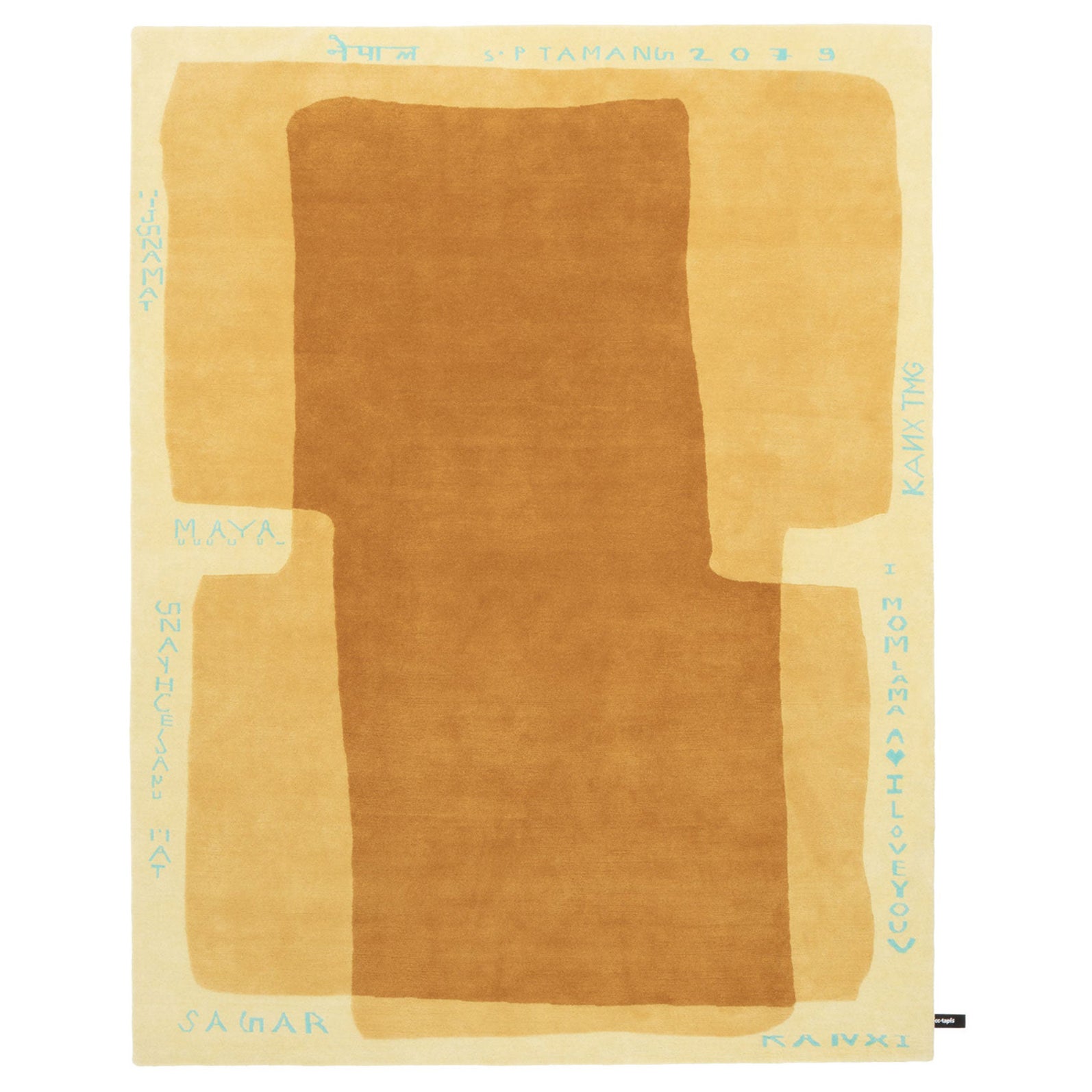 Tapis cc-tapis Telegram Collection Gramma B Ocher de Formafantasma en vente