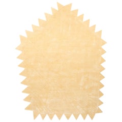 cc-tapis Moire' Collection Zig Zag Cream Rug by by Objects of Common Interest