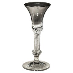 Antique Air Twist Composite Stem Wine Glass