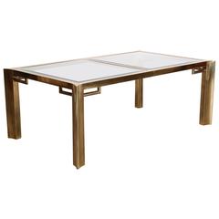 Brass Mastercraft Dining Extension Table, 1970