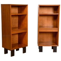 Retro Pair of Mid-Century Modern Headboards & Nightstands by George Nelson