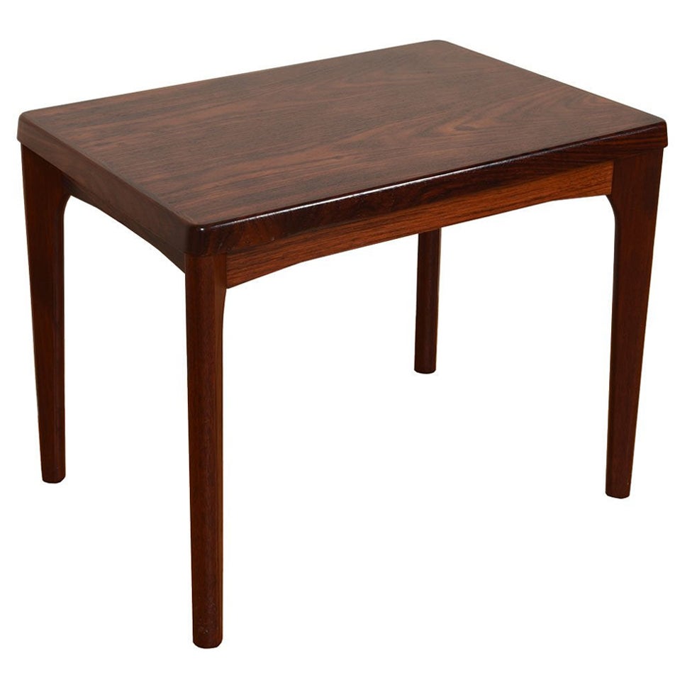 Tall Danish Modern Rosewood End /Coffee Table For Sale