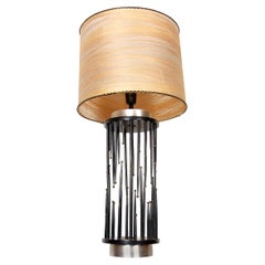 Stalactite Table Lamp in Brutalist Style with Original Matching Finial