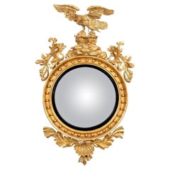 Regency Gilt Convex Mirror