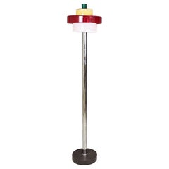 Retro Italian Modern Glass Floor Lamp Allarnisam by Ettore Sottsass for Venini, 1990s