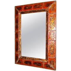 Reverse-Painted Framed Mirror 3