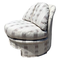 Postmodern Fully Upholstered Accent Chair