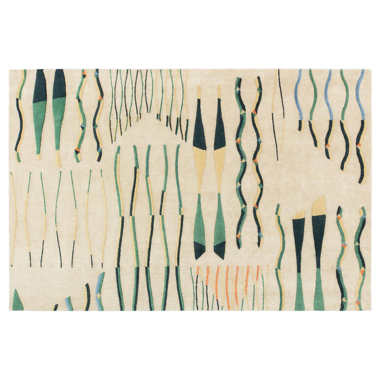 cc-tapis Guadalupe Collection Tomatillo Rug by Bethan Laura Wood For Sale