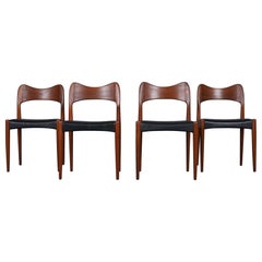 Dining Chairs by Arne Olsen Hovmand for Mogens Kold, Set of 4