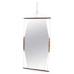 Ico Parisi Midcentury Wall Mirror in Wood