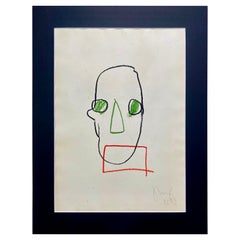 Basquiat - Original Drawing by Jean Michel Basquiat Signed - 1982 Pop Street Art