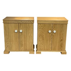 Coppia di Comodini o Tavolini da Letto in Oak