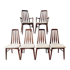 1960s Niels Koefoed Rosewood 'Eva' Dining Chairs, Set of 6