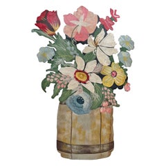 Vintage Mid-20th Century American Painted Tole Doorstop