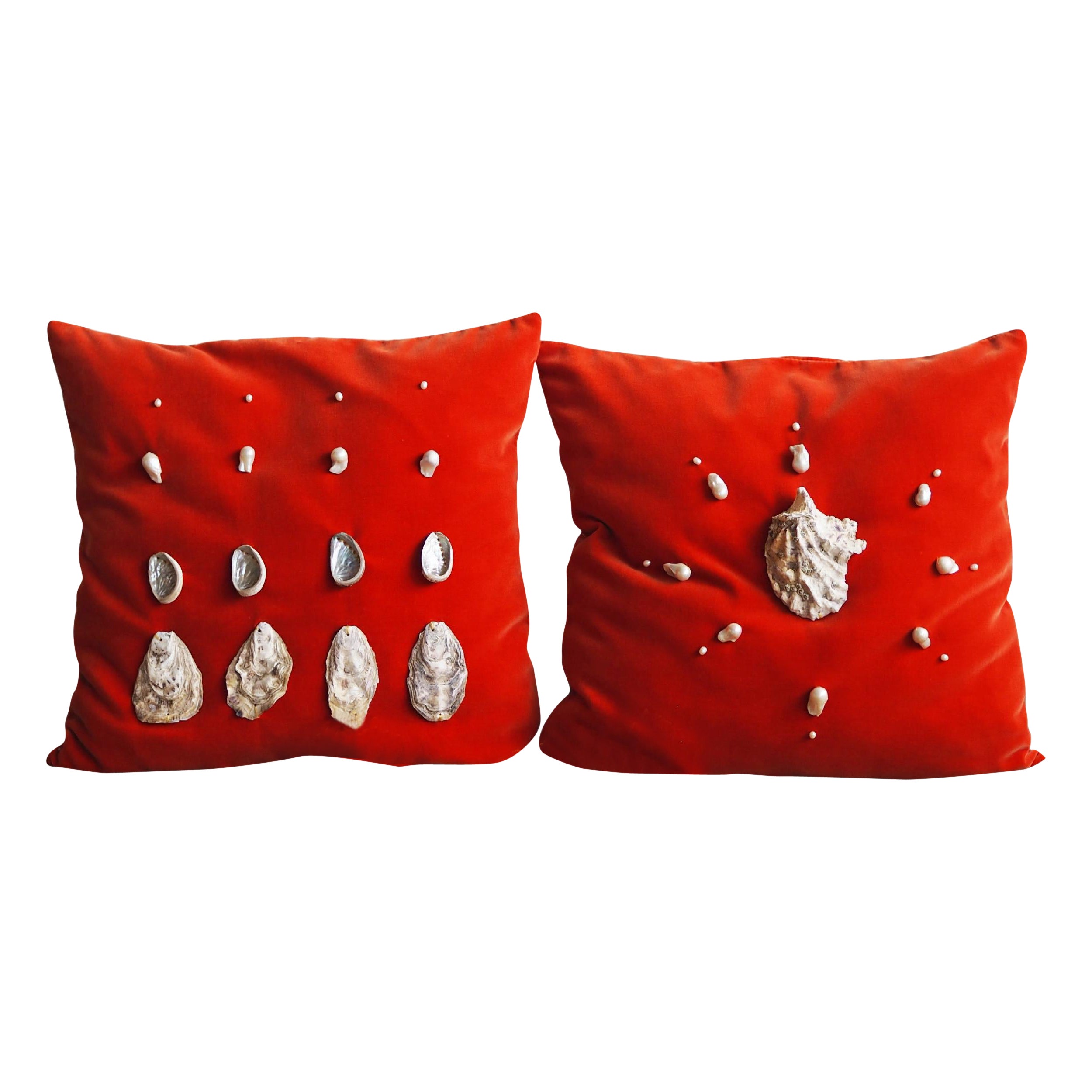 Set of 2 Bon Appetit Cushions by Culto Ponsoda For Sale