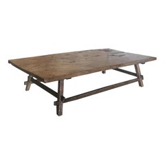 Antique Rustic One Wide Board Coffee Table