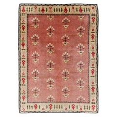 "Scattered Flowers" by Evald Hedberg, Mid-20th Century Swedish Art Deco Carpet