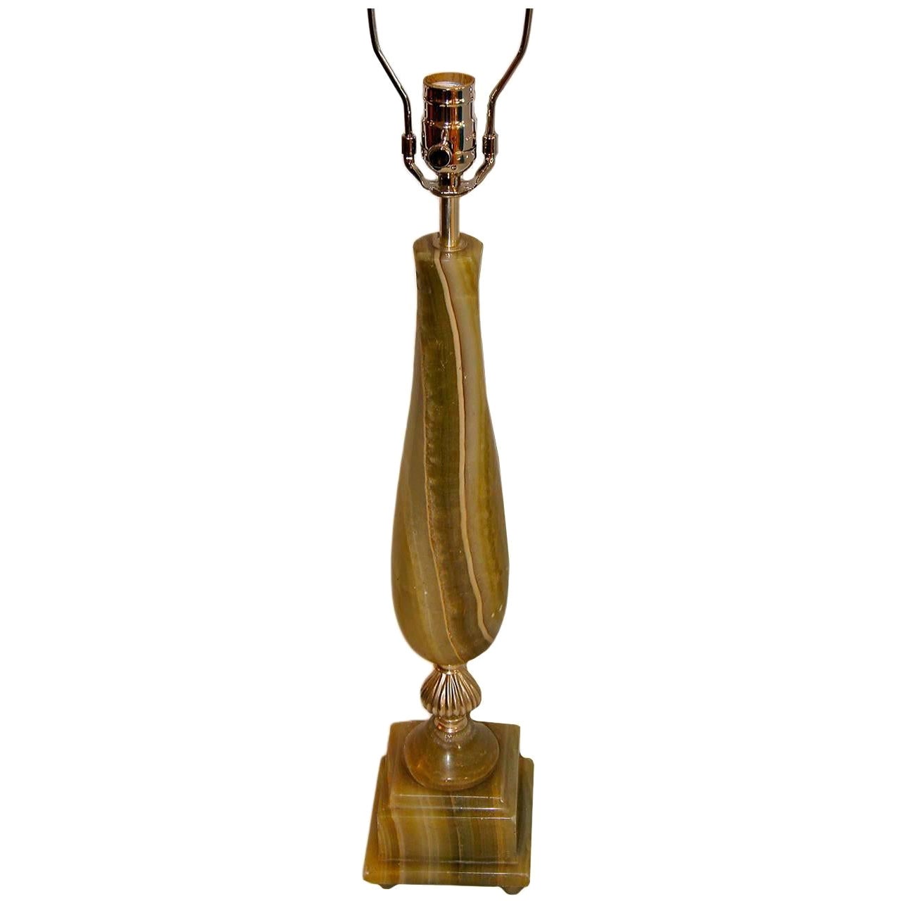 Single Onyx Table Lamp