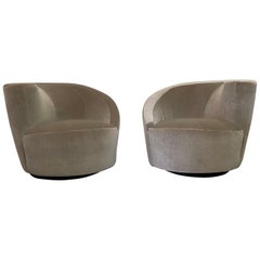 Vladimir Kagan Nautilus Chairs by Directional, a Pair