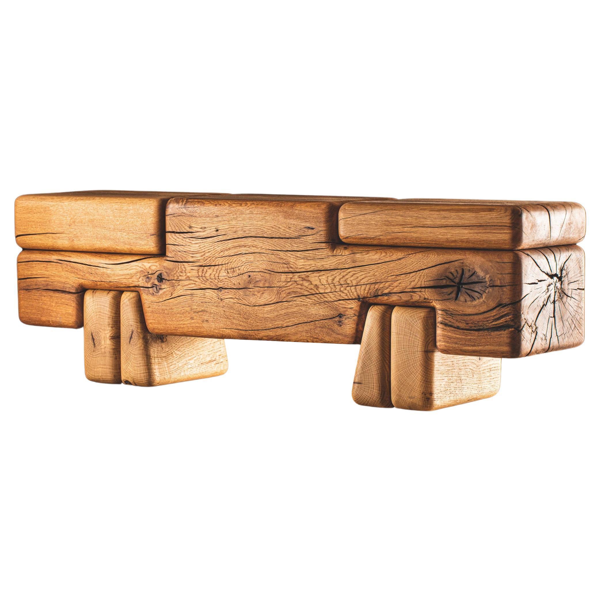 Offcut Bench by Contemporary Ecowood For Sale