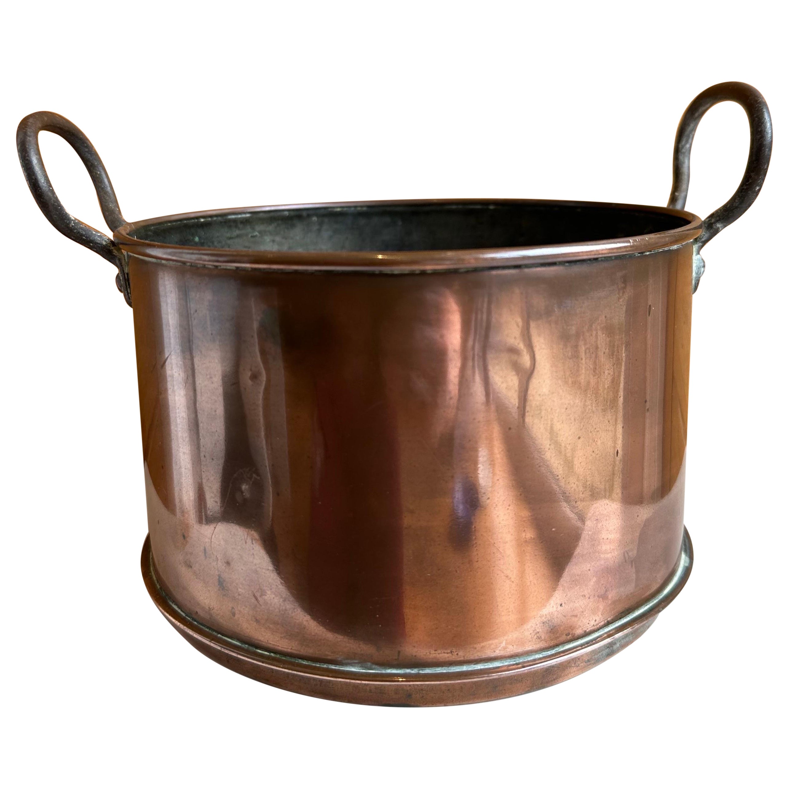 Victorian Copper Cooking Pot, 19th Century For Sale