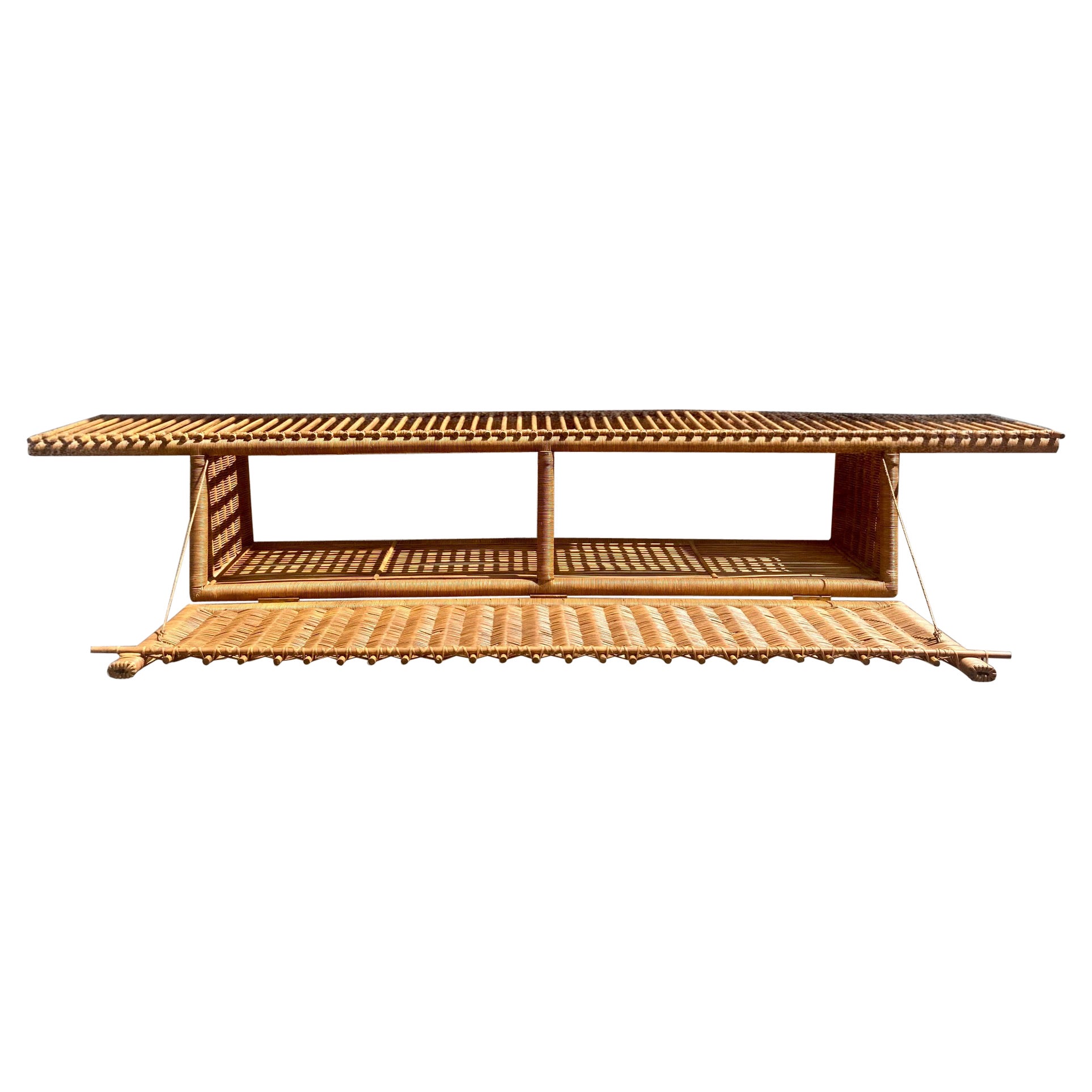 Large Rattan Shelve by Passolunghi, 2022 For Sale