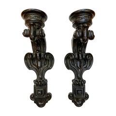 Baroque Style Pair of Candle Holder Sconces