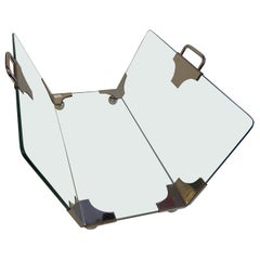 Used Glass and Chrome Magazine Rack