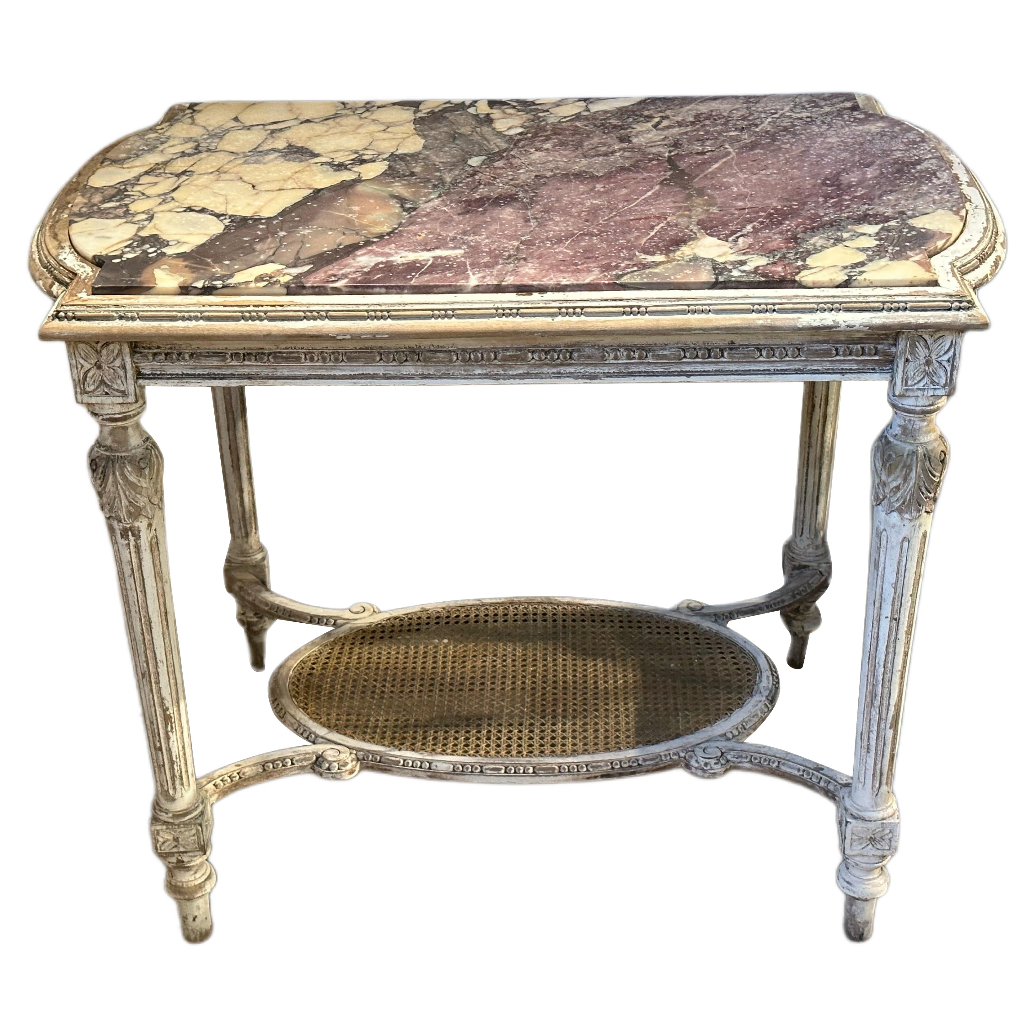 Fin du 19e siècle/début du 20e siècle Table centrale ou console française de style Louis XVI