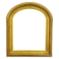 Antique American Arched Gold Frame, circa 1860