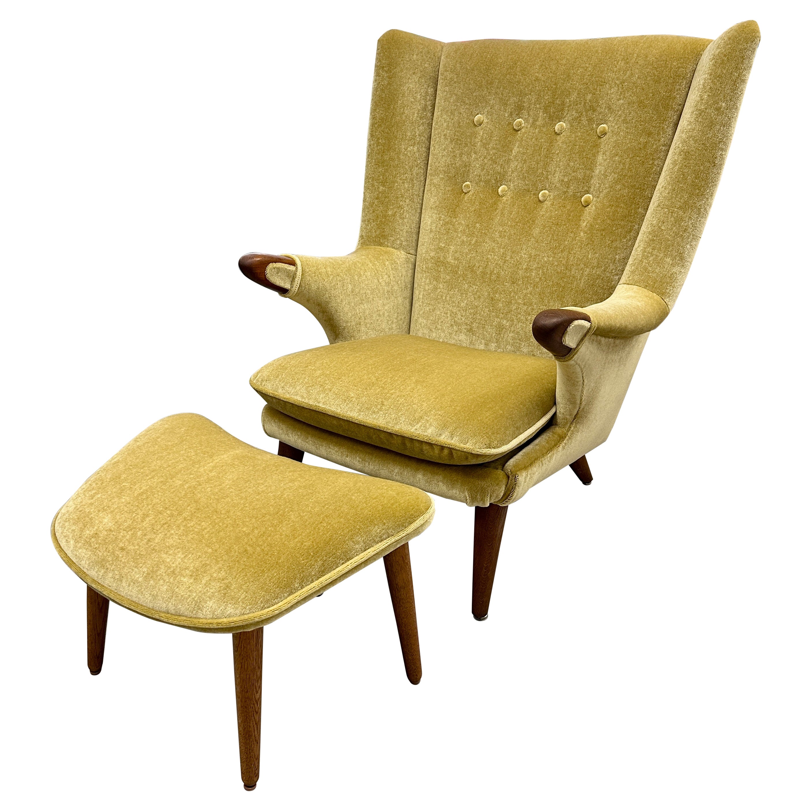 Bent Moller Jepsen for Simo "Bear" Lounge Chair and Ottoman