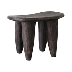 1970s Côte D'ivoire Senufo Wood Milk Stool