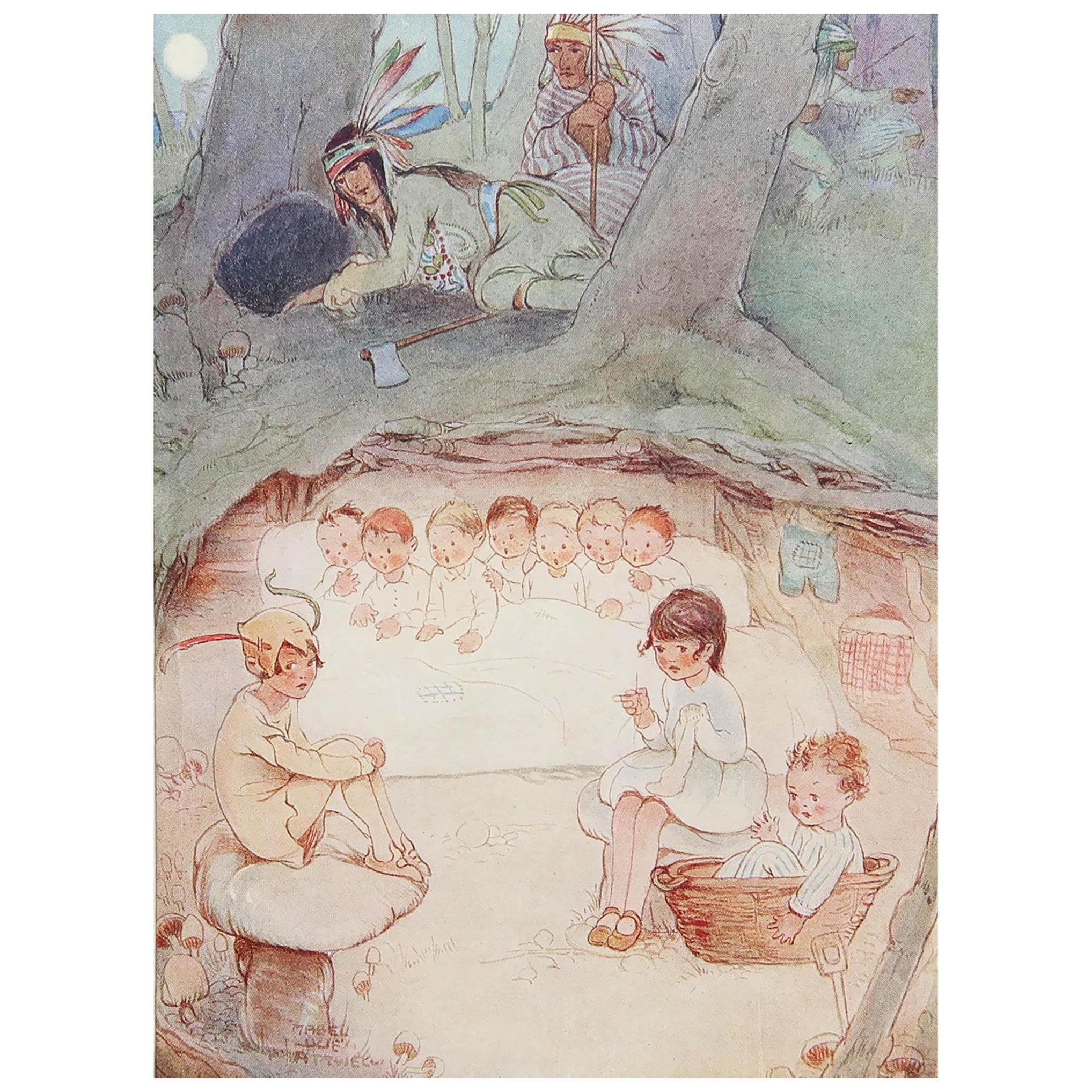 Original Vintage Print by Mabel Lucie Attwell, C.1920