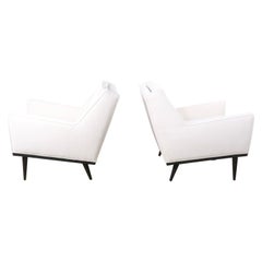 Pair of Mid Century Lounge Chairs by Baughman for James Inc. C. 1950s