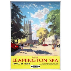 1961 Royal Leamington Spa - British Railways Original Retro Poster
