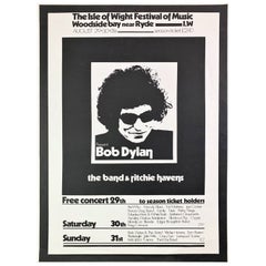 1969 Bob Dylan - Isle of Wight Festival Original Vintage Poster