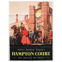 1952 Hampton Court - British Railways Original Vintage Poster