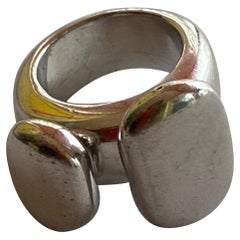 Ettore Sottsass silver ring from Collezione Magic di Arnolfo di Cambio, 2001