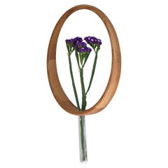 Mary's Floral Wall Vase White Oak